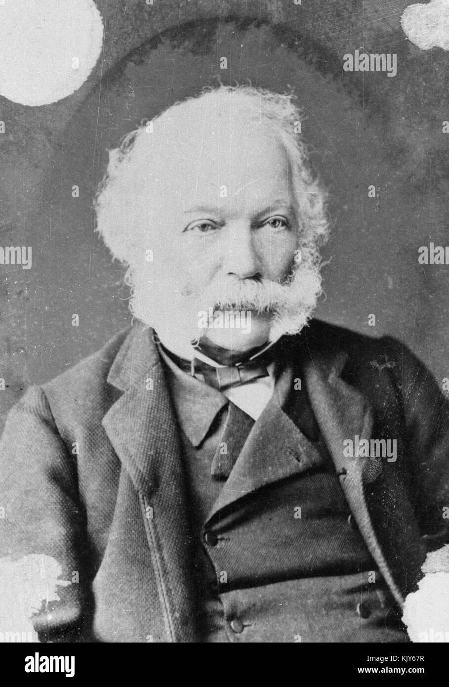 Dieses Foto ist von Alfred de Bathe Brandon, wahrscheinlich in den 1870er Jahren aufgenommen Das Bild zeigt ihn als Individuum von historischer Bedeutung während der viktorianischen Ära. Stockfoto