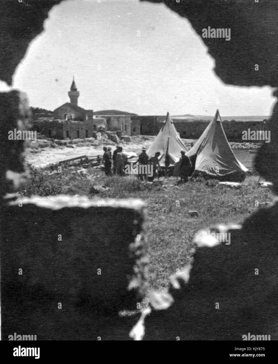 Israel Kibbutz Sdot Yam9043 frühen Tagen Stockfoto