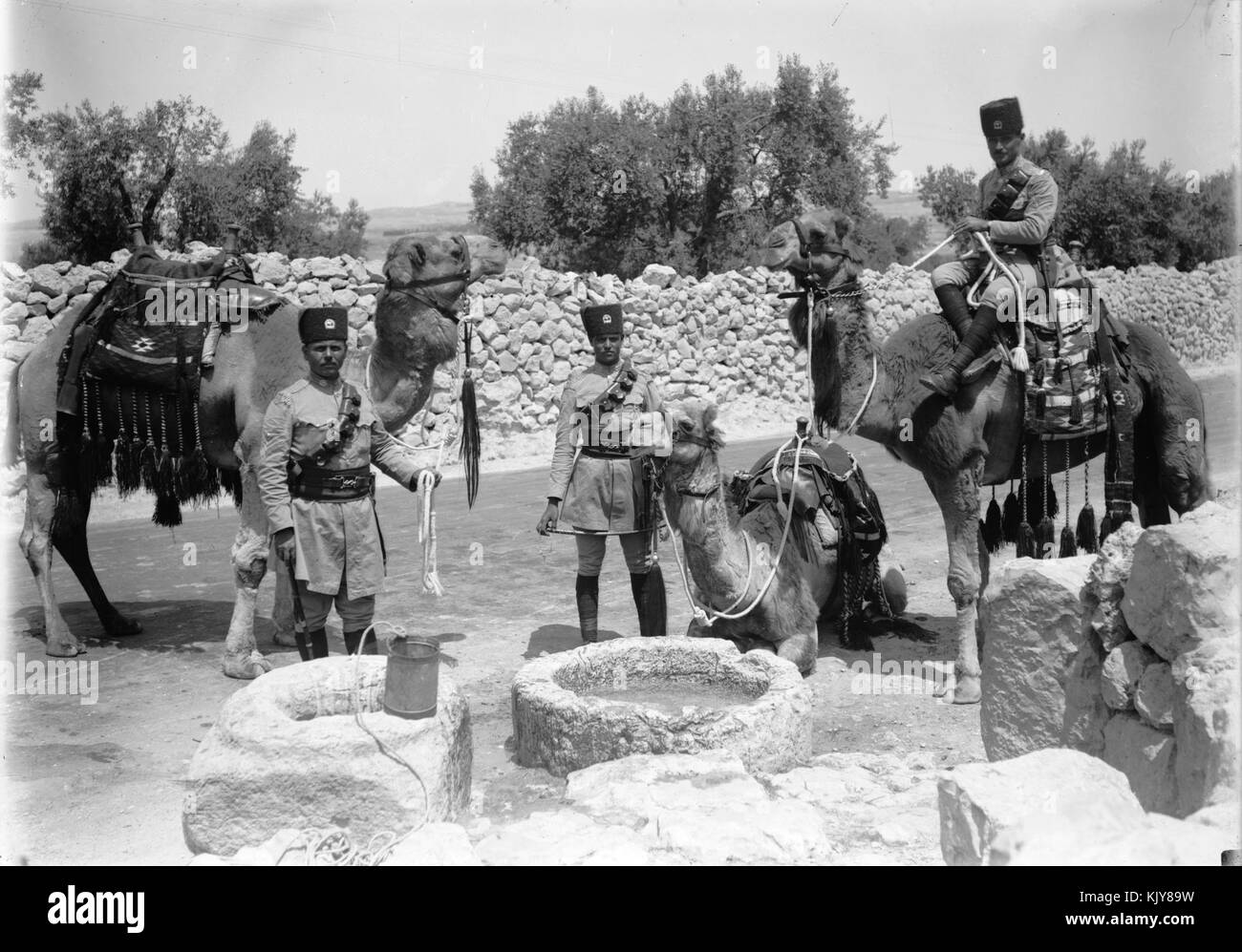 Trans-Jordanien Grenzkraft Stockfoto