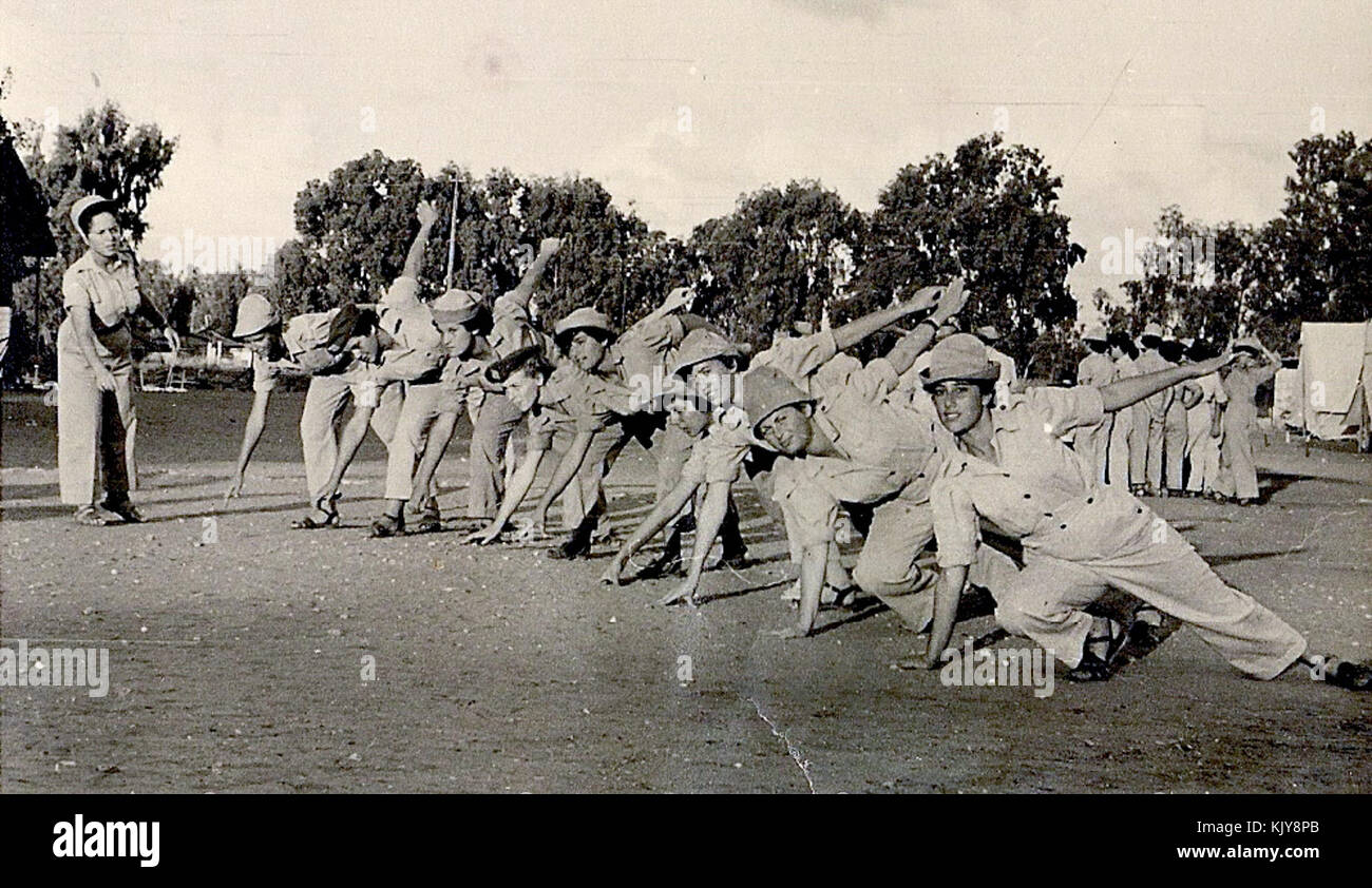 Israel 21509 Frauen Soldaten Stockfoto