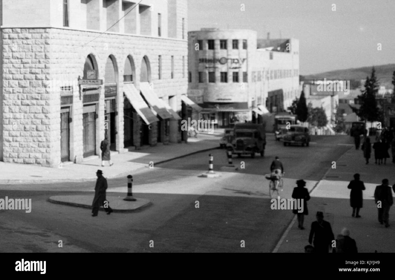 Italienisches Gebäude, Assicurazioni Generali, Jerusalem. zwischen 1940 und 1946. matpc. 12659 (7/8) Stockfoto