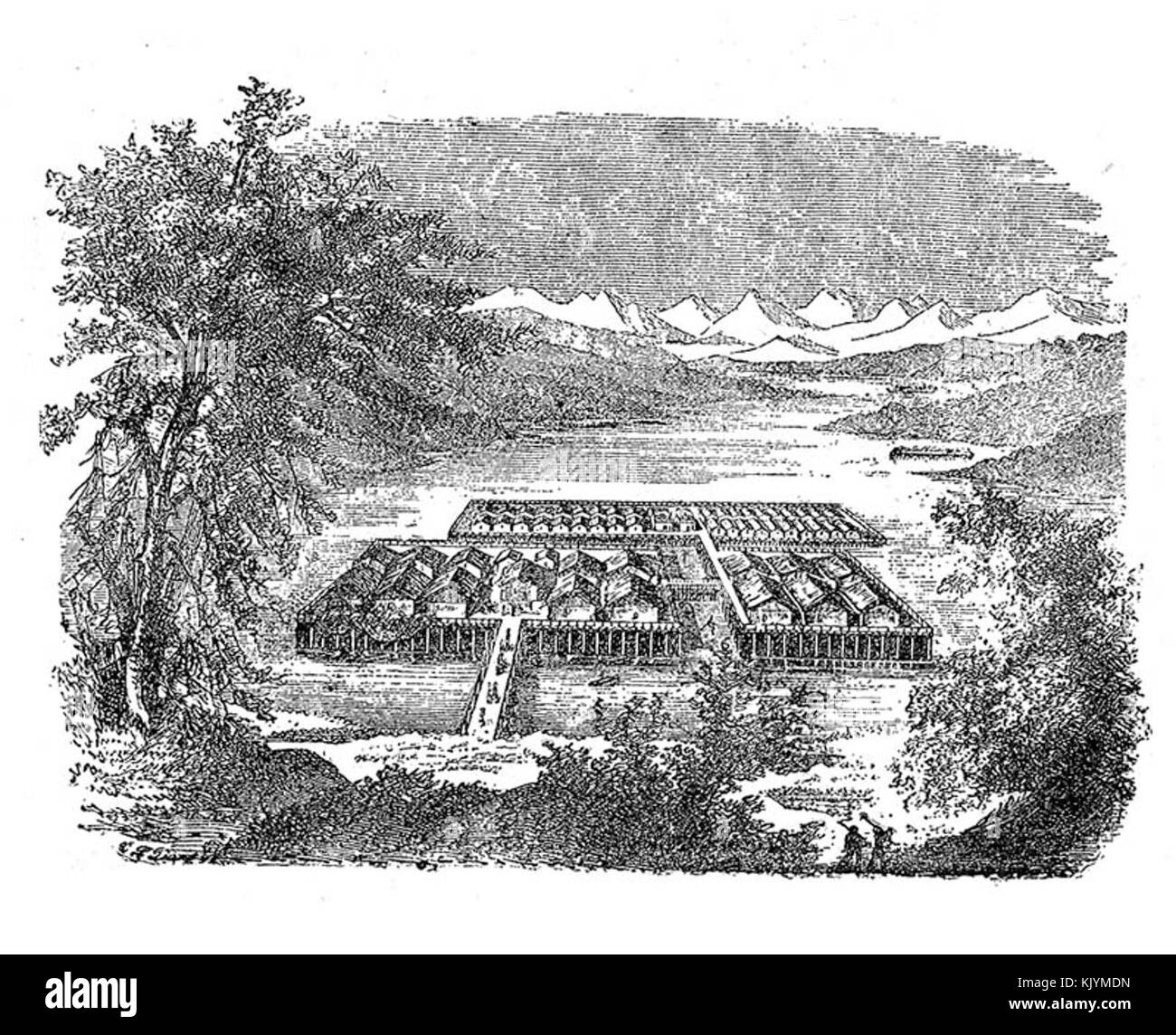 Zürich Siedlung Stockfoto