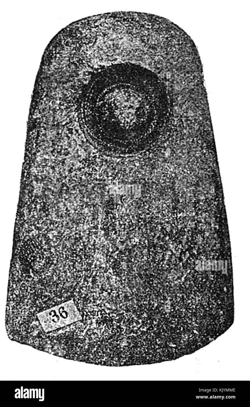 Aleksinac stone Adze Stockfoto