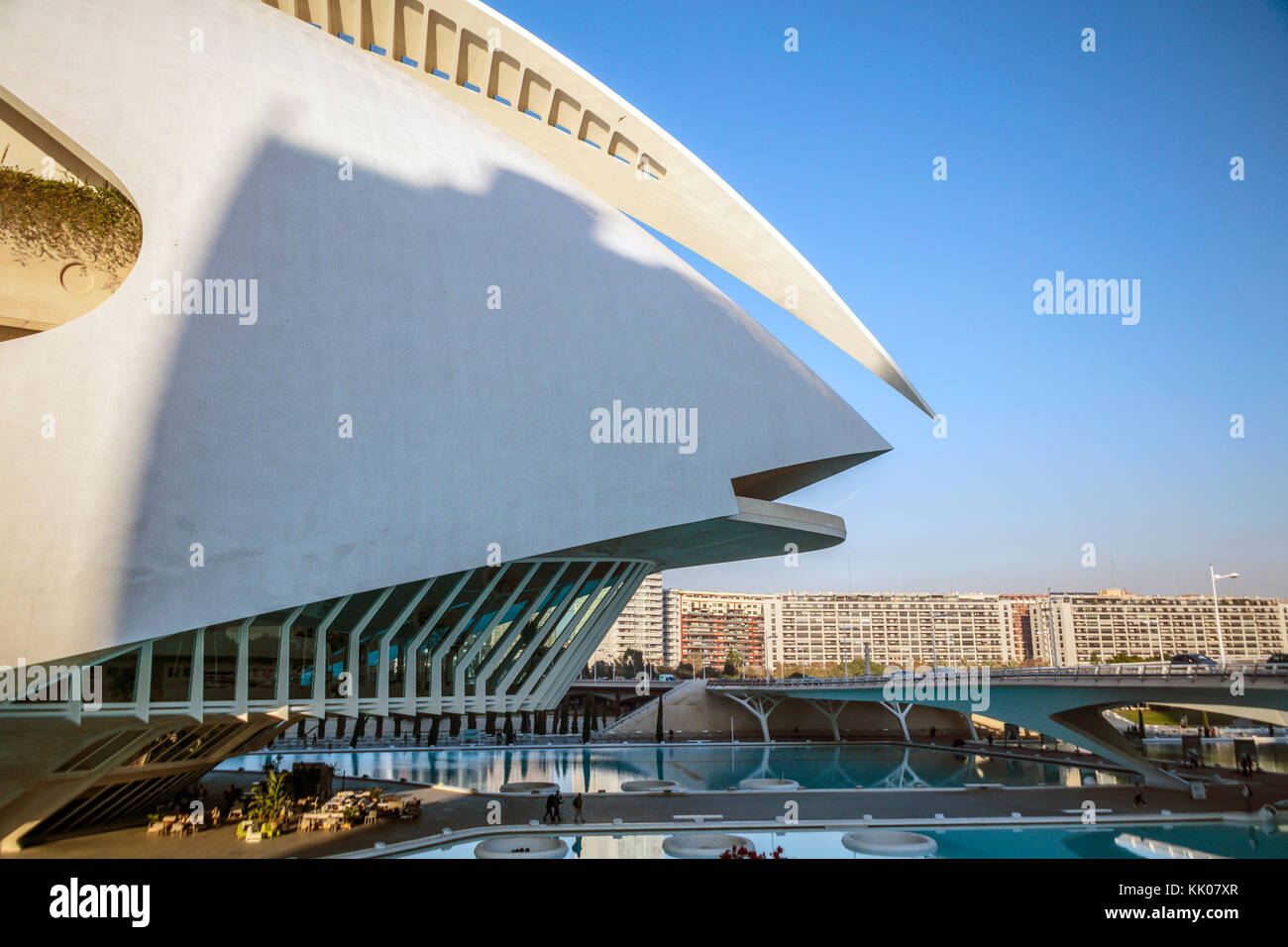 Opera House (el Palau de les Arts Reina Sofia), Stadt der Kunst und Wissenschaft, Valencia, Spanien Stockfoto