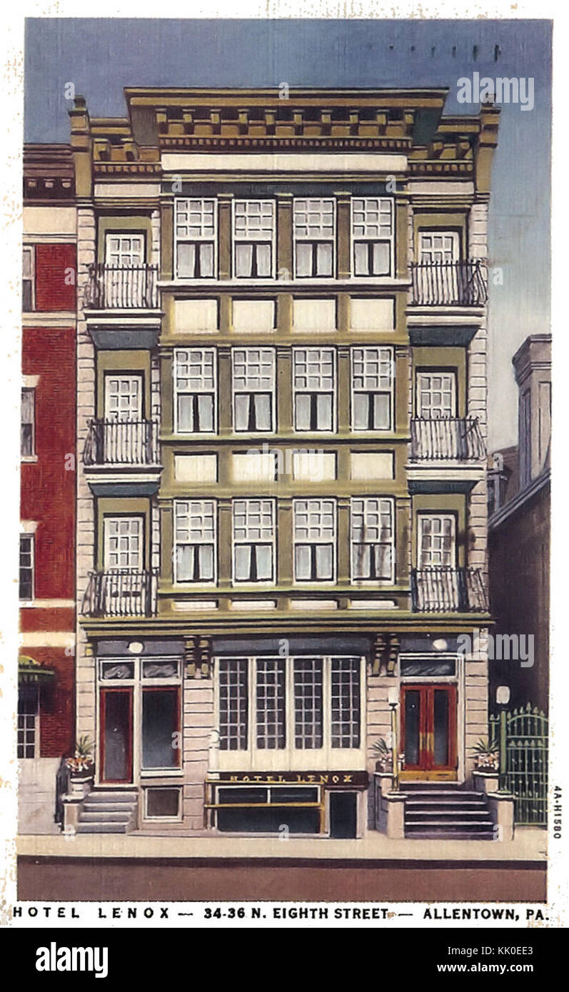 1925 Hotel Lenox 34 36 Nord 8. Stockfoto