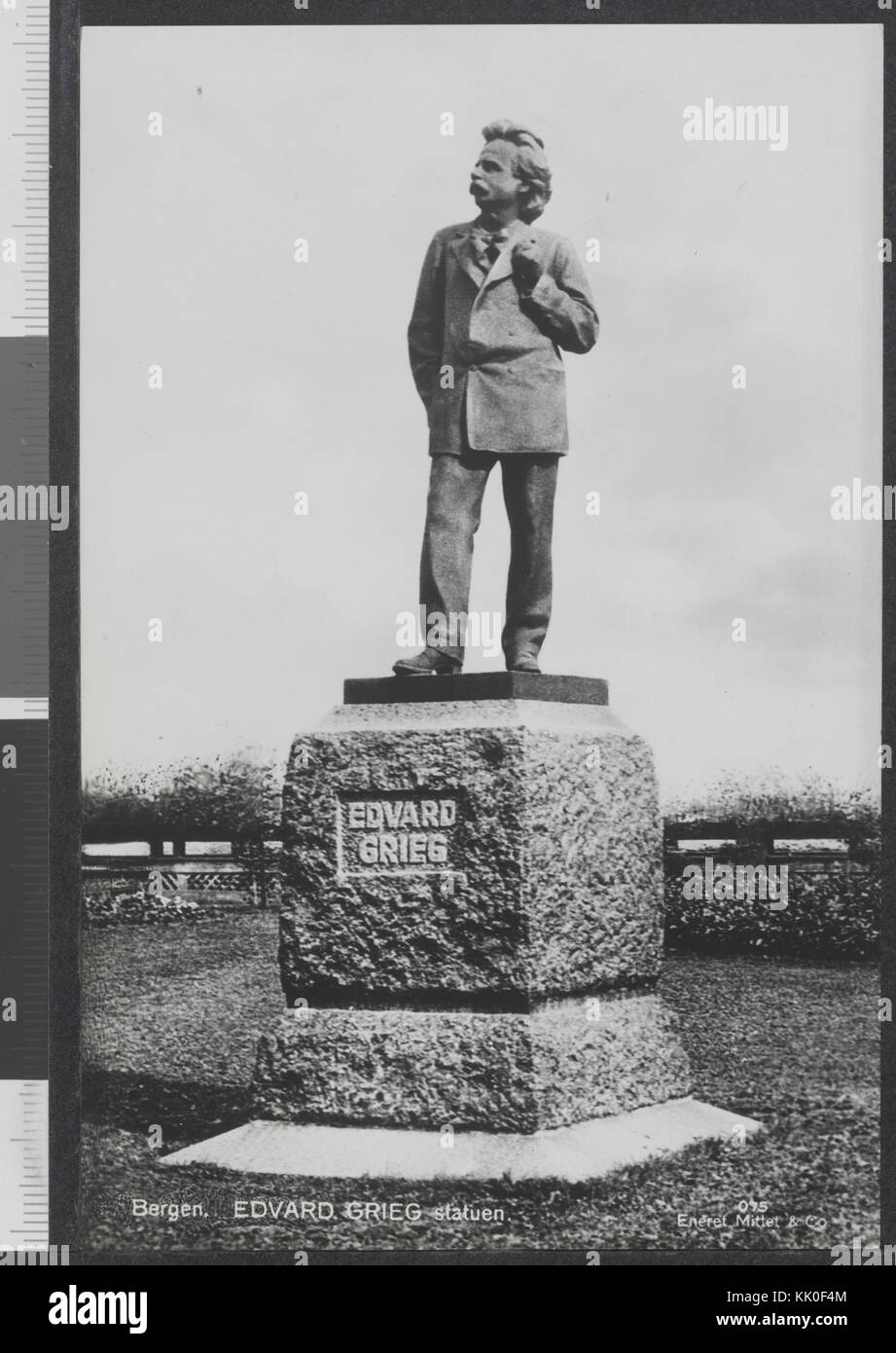75 Bergen. Edvard Grieg Statuen kein nb DigiFoto-Maker bldsa PK 20508 20160205 00112 Stockfoto