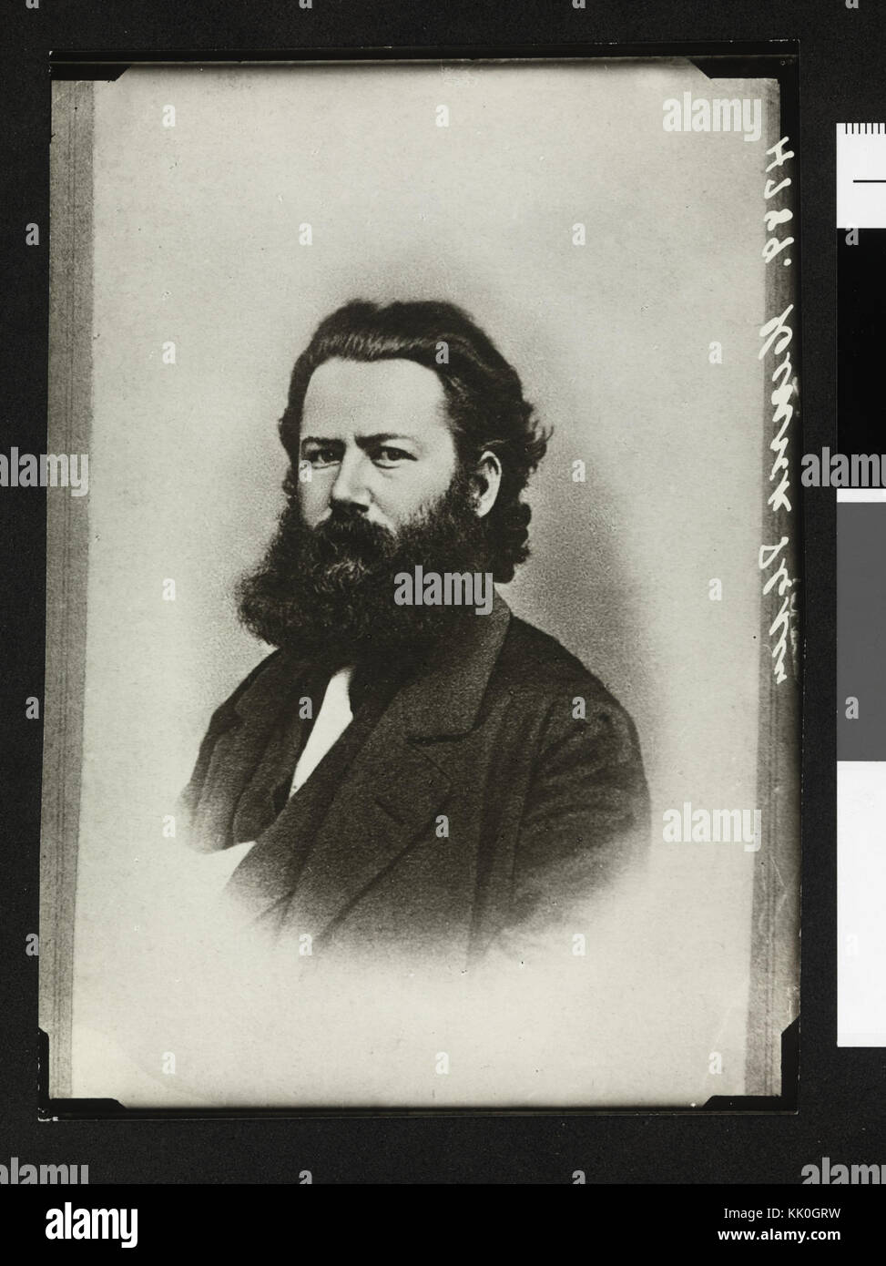 Portrett av Henrik Ibsen, Ca. 1861 1864 kein nb DigiFoto-Maker 20160222 00079 bldsa ib 0286 b Stockfoto