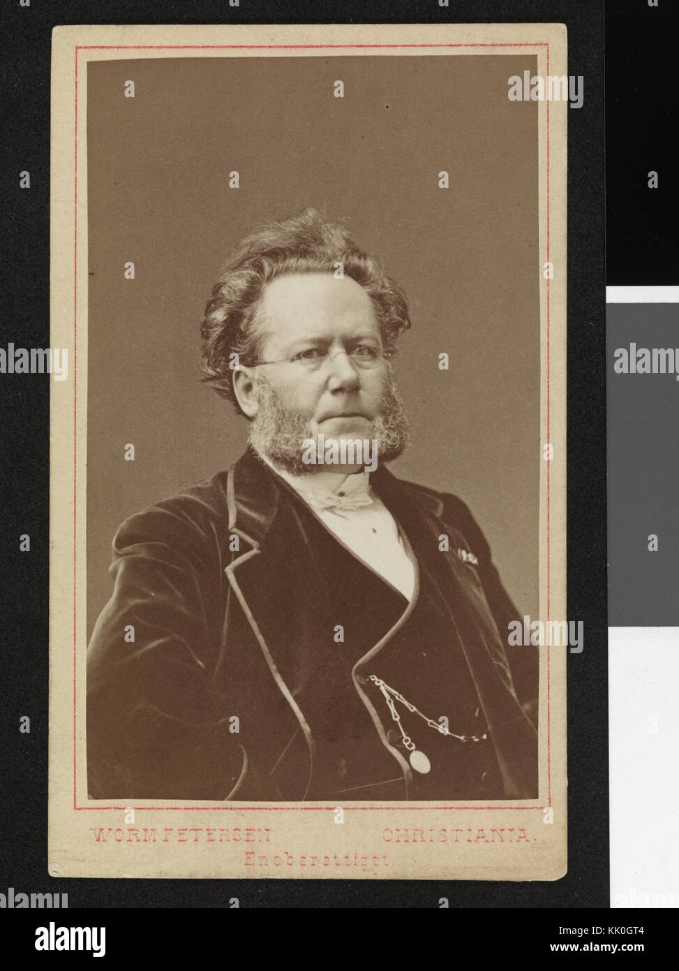 Portrett av Henrik Ibsen, Christiania, 1874 Keine nb DigiFoto-Maker 20160223 00026 bldsa ib 0288 Stockfoto