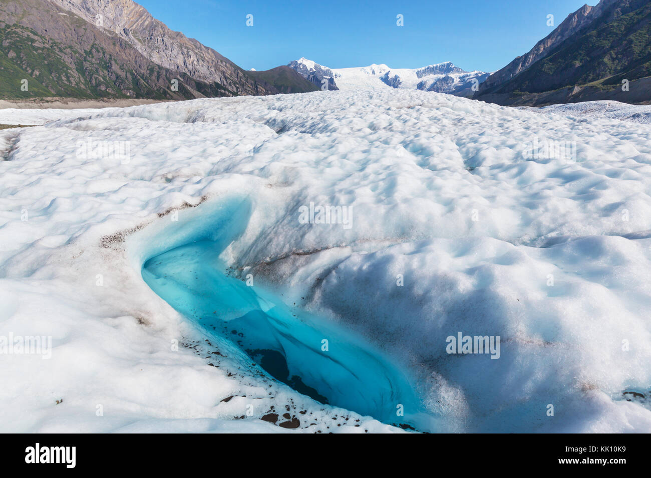 See am kennicott Glacier, wrangell - St. Elias National Park, Alaska Stockfoto