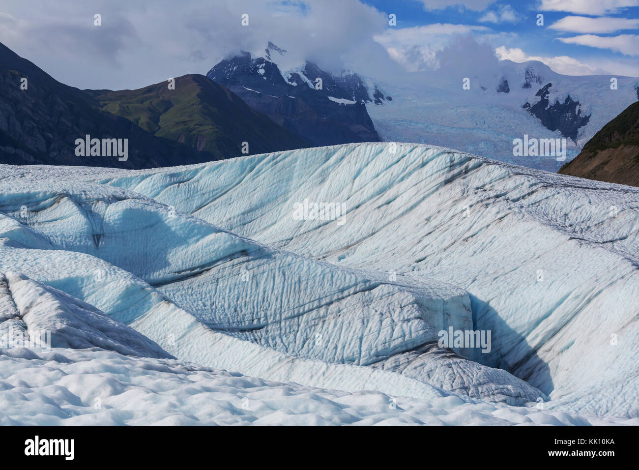 See am kennicott Glacier, wrangell - St. Elias National Park, Alaska Stockfoto