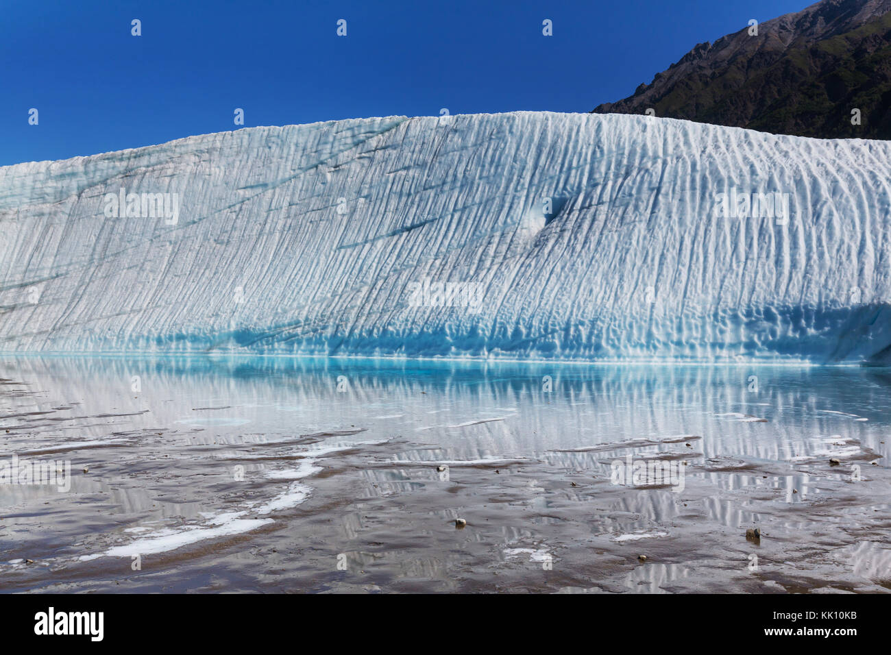 See am kennicott Glacier, wrangell - St. Elias National Park, Alaska Stockfoto