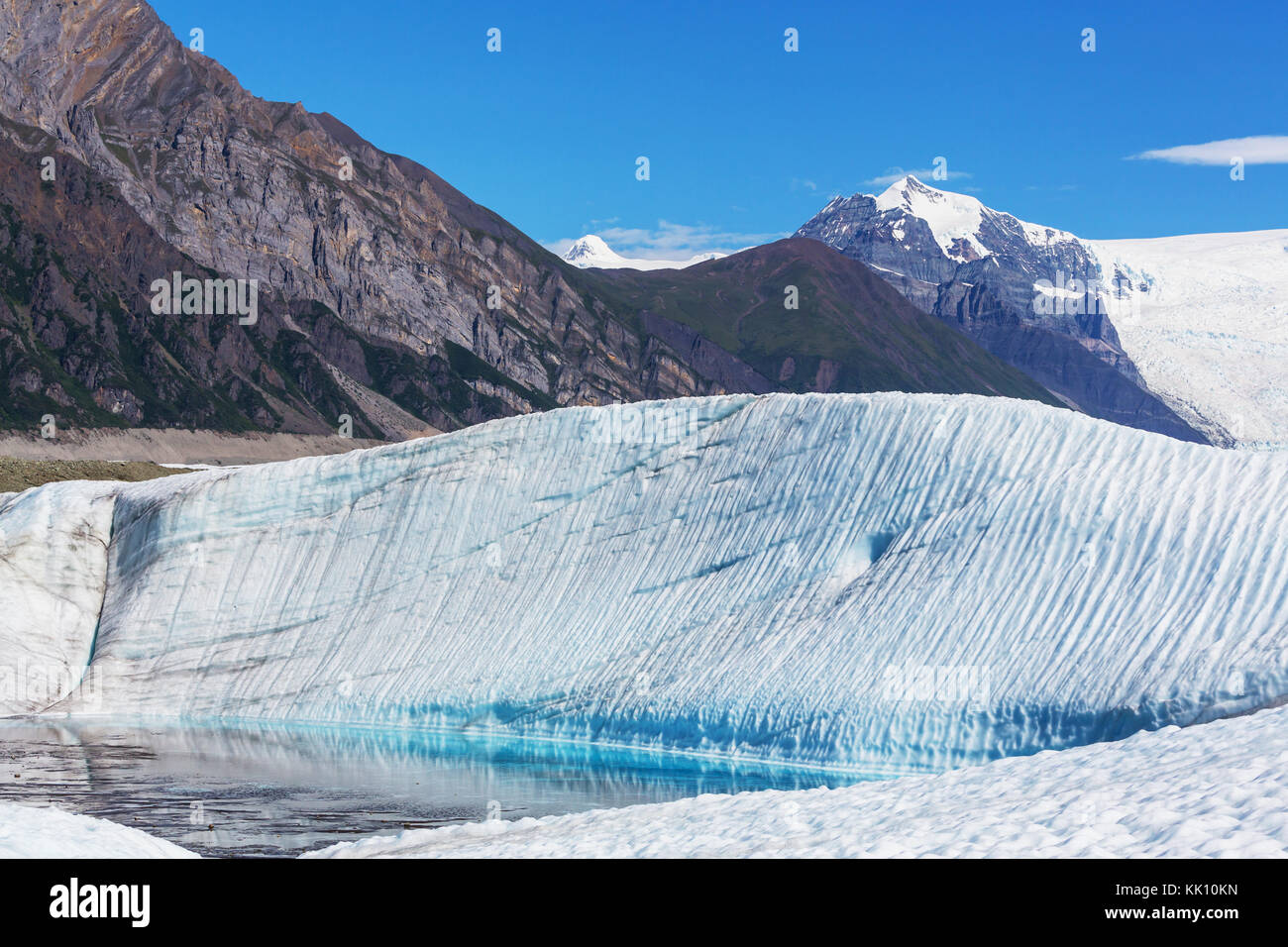See am kennicott Glacier, wrangell - St. Elias National Park, Alaska Stockfoto