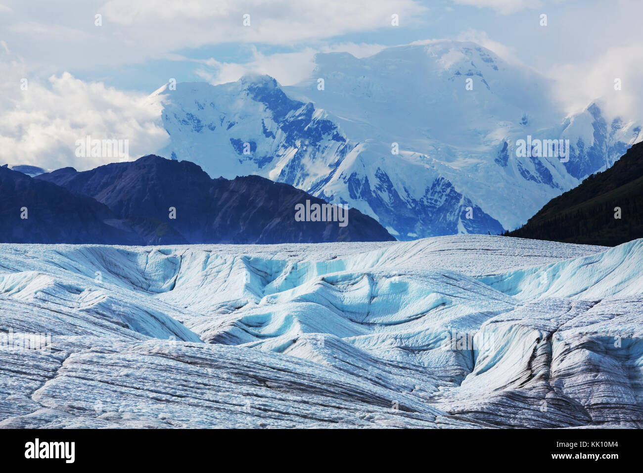 See am kennicott Glacier, wrangell - St. Elias National Park, Alaska Stockfoto