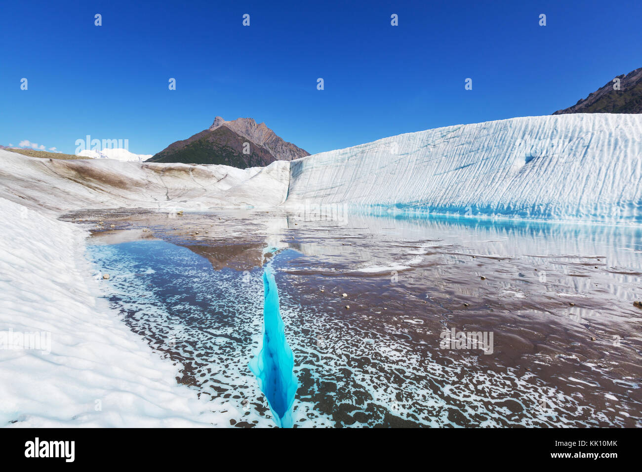 See am kennicott Glacier, wrangell - St. Elias National Park, Alaska Stockfoto
