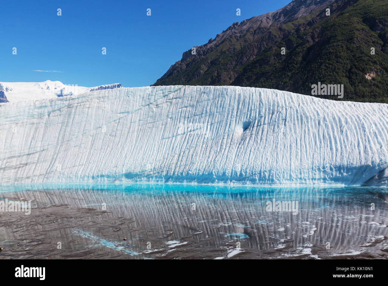 See am kennicott Glacier, wrangell - St. Elias National Park, Alaska Stockfoto