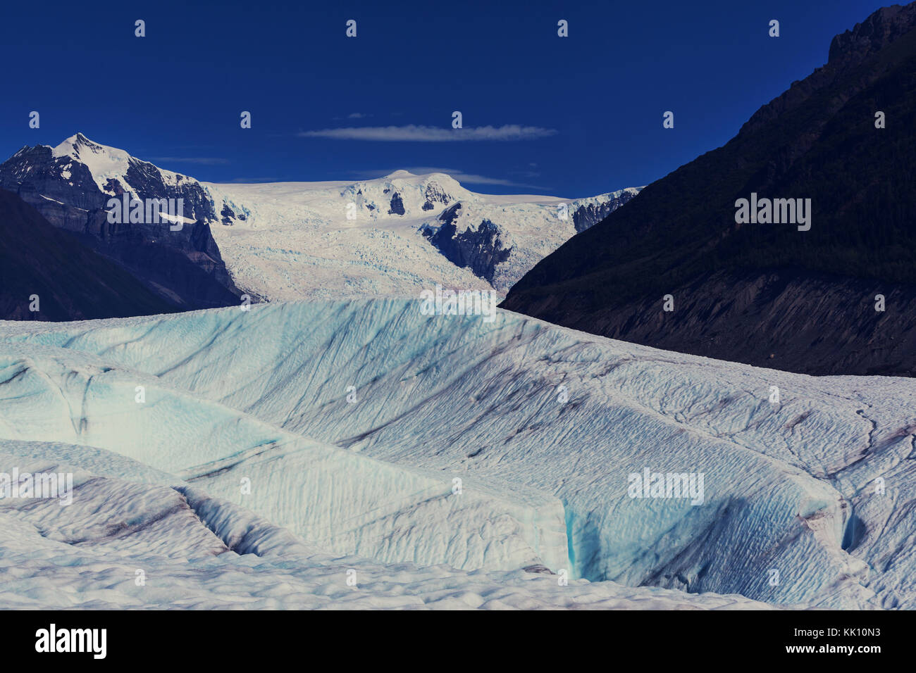See am kennicott Glacier, wrangell - St. Elias National Park, Alaska Stockfoto