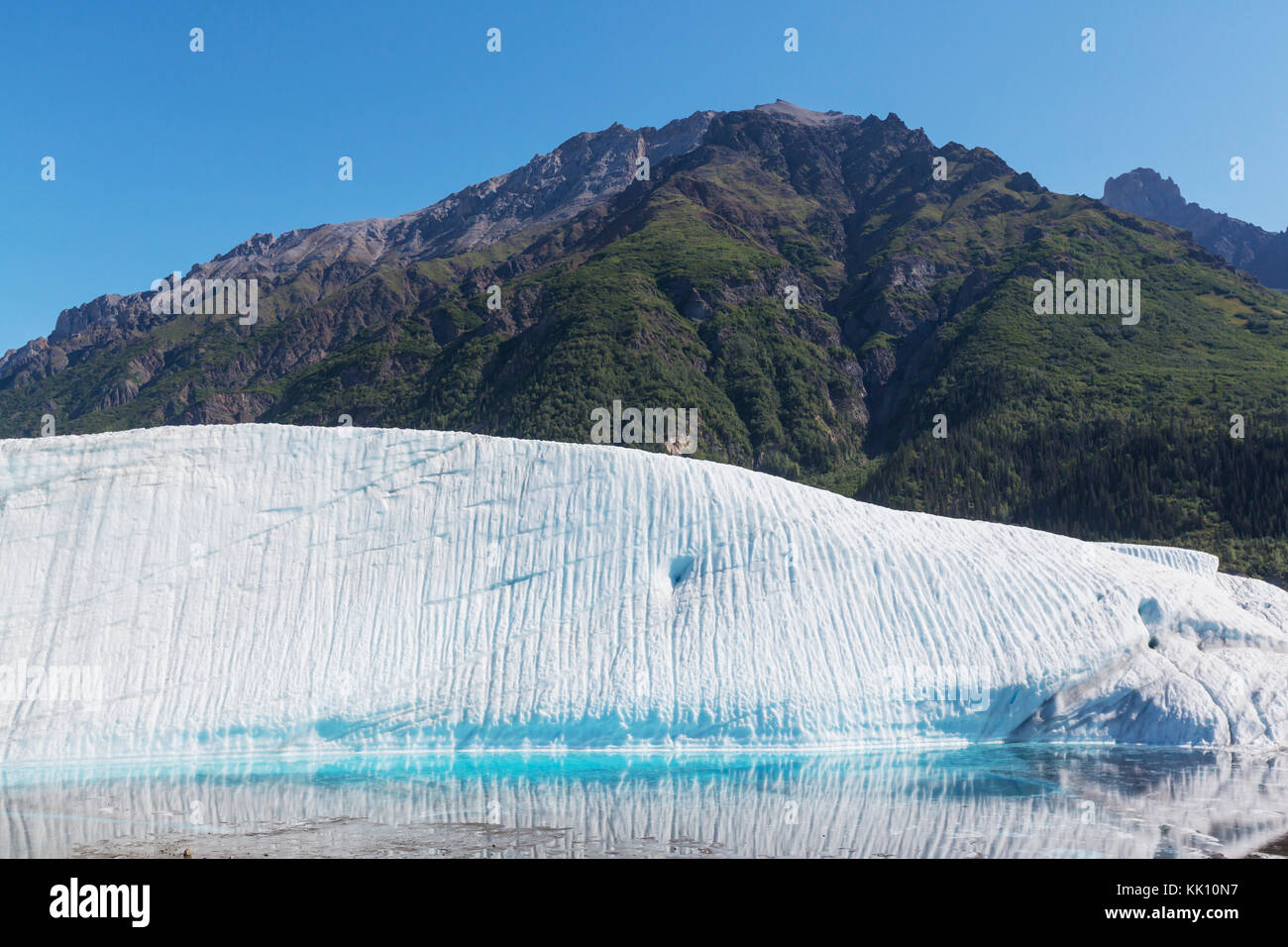 See am kennicott Glacier, wrangell - St. Elias National Park, Alaska Stockfoto