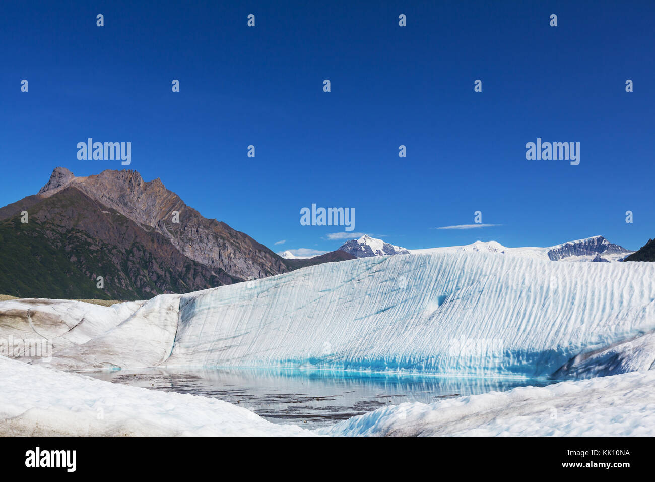 See am kennicott Glacier, wrangell - St. Elias National Park, Alaska Stockfoto