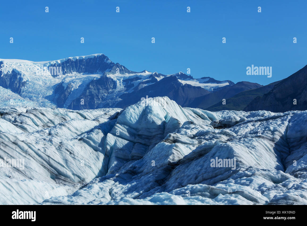 See am kennicott Glacier, wrangell - St. Elias National Park, Alaska Stockfoto