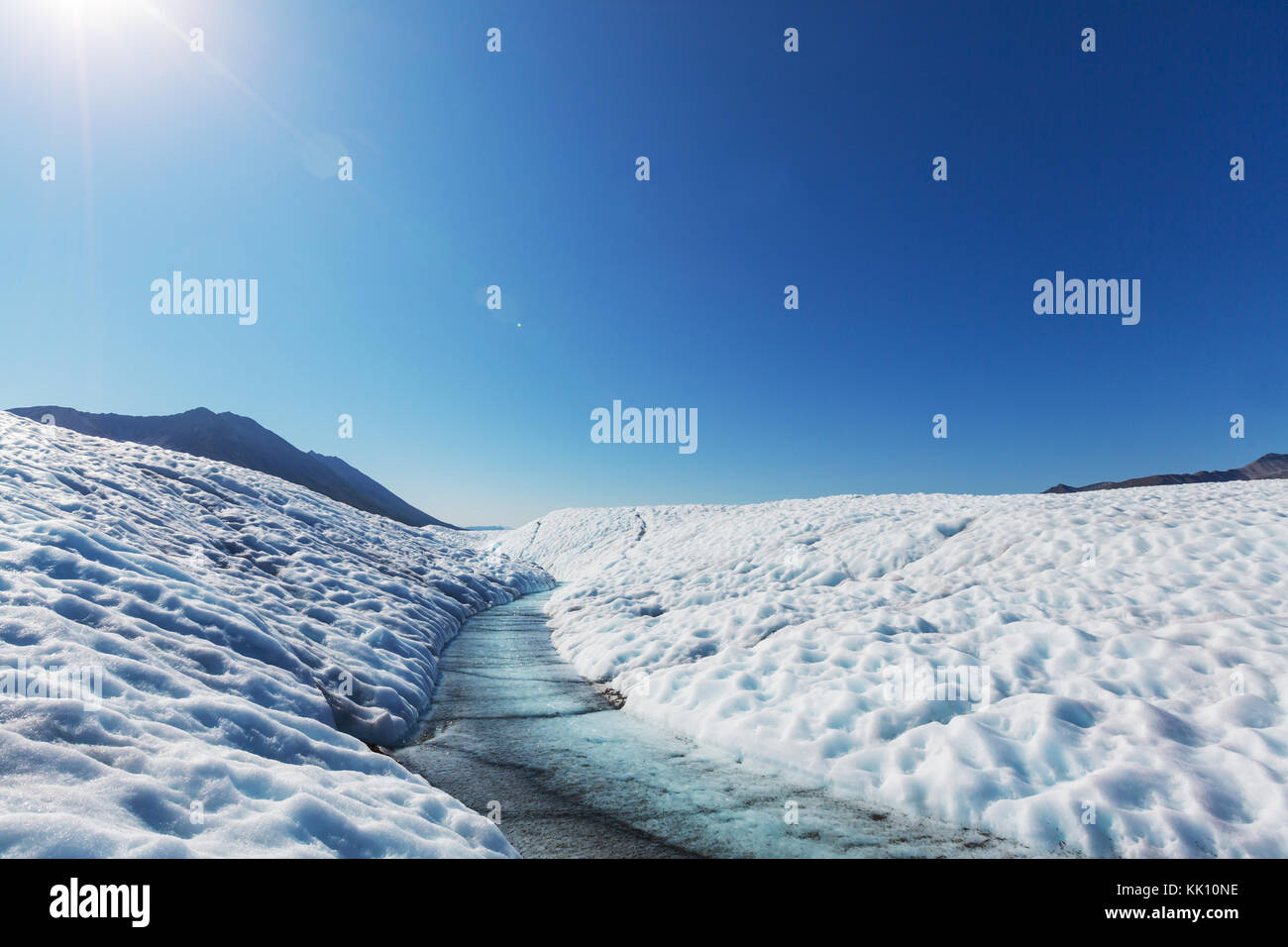 See am kennicott Glacier, wrangell - St. Elias National Park, Alaska Stockfoto