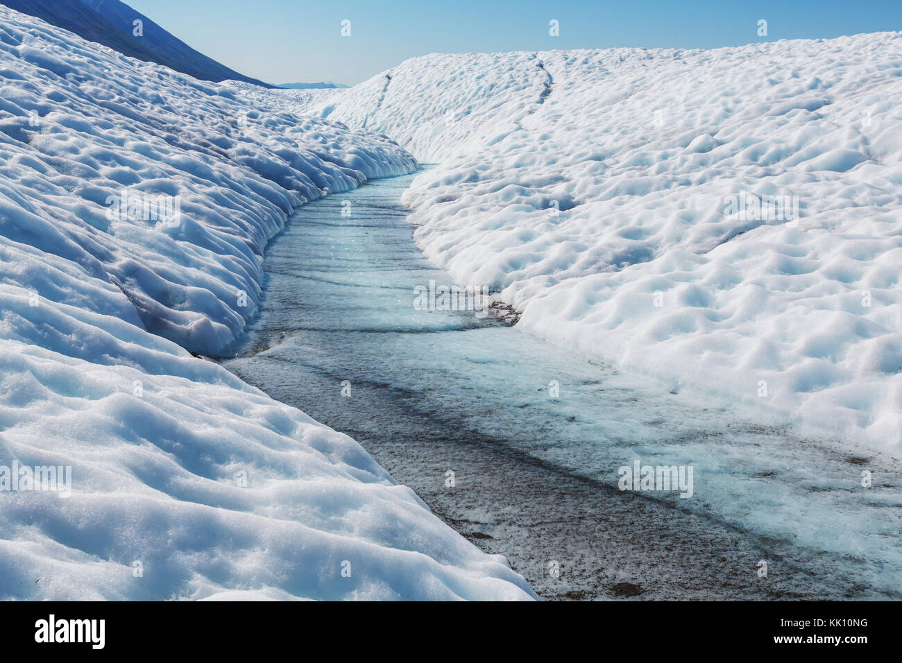 See am kennicott Glacier, wrangell - St. Elias National Park, Alaska Stockfoto