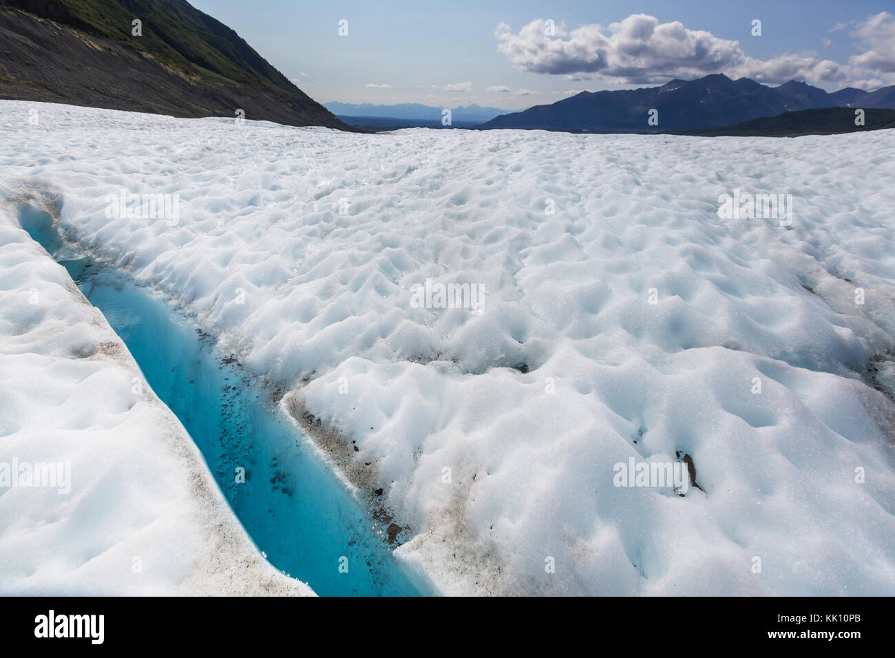 See am kennicott Glacier, wrangell - St. Elias National Park, Alaska Stockfoto