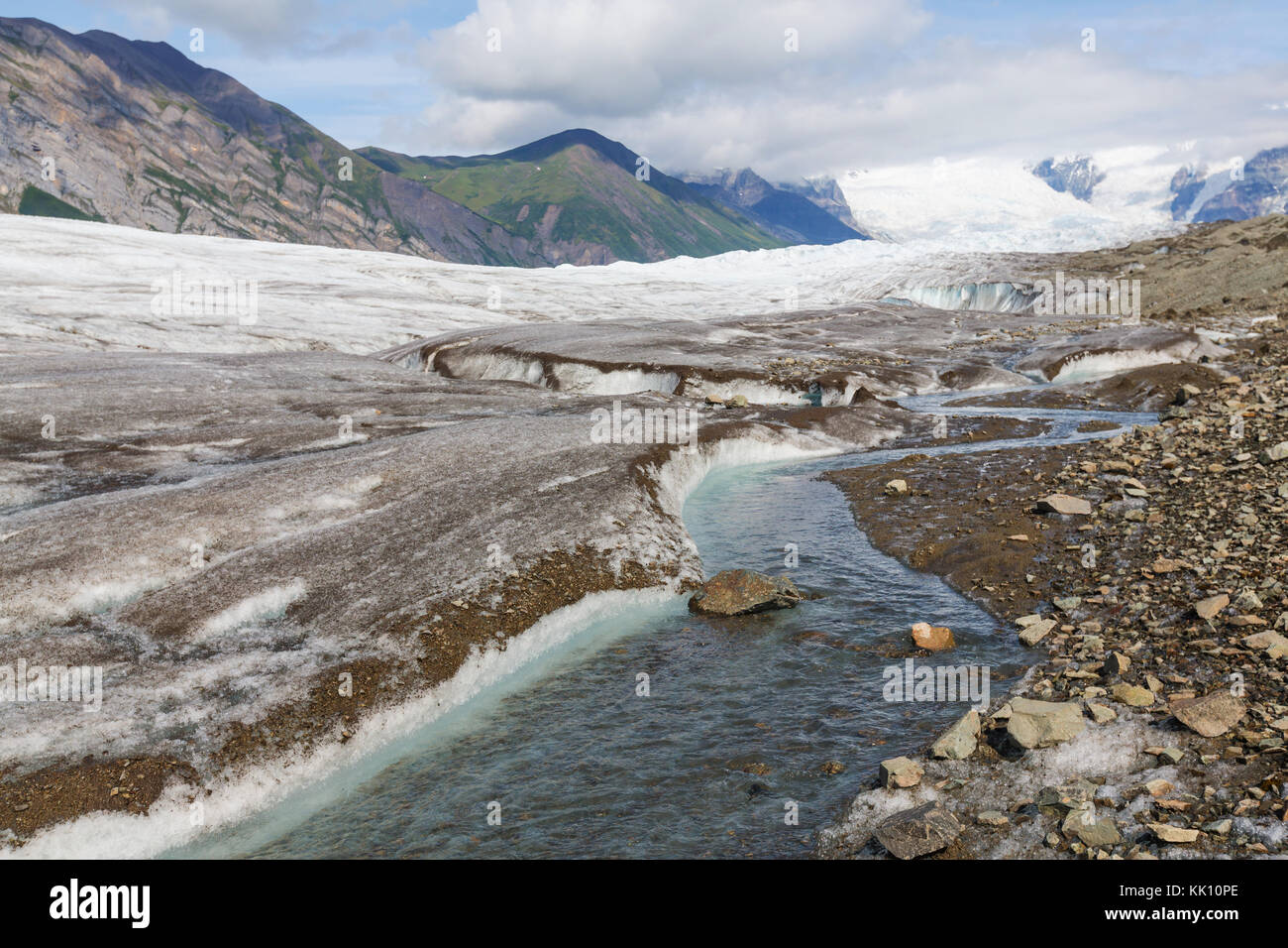 See am kennicott Glacier, wrangell - St. Elias National Park, Alaska Stockfoto