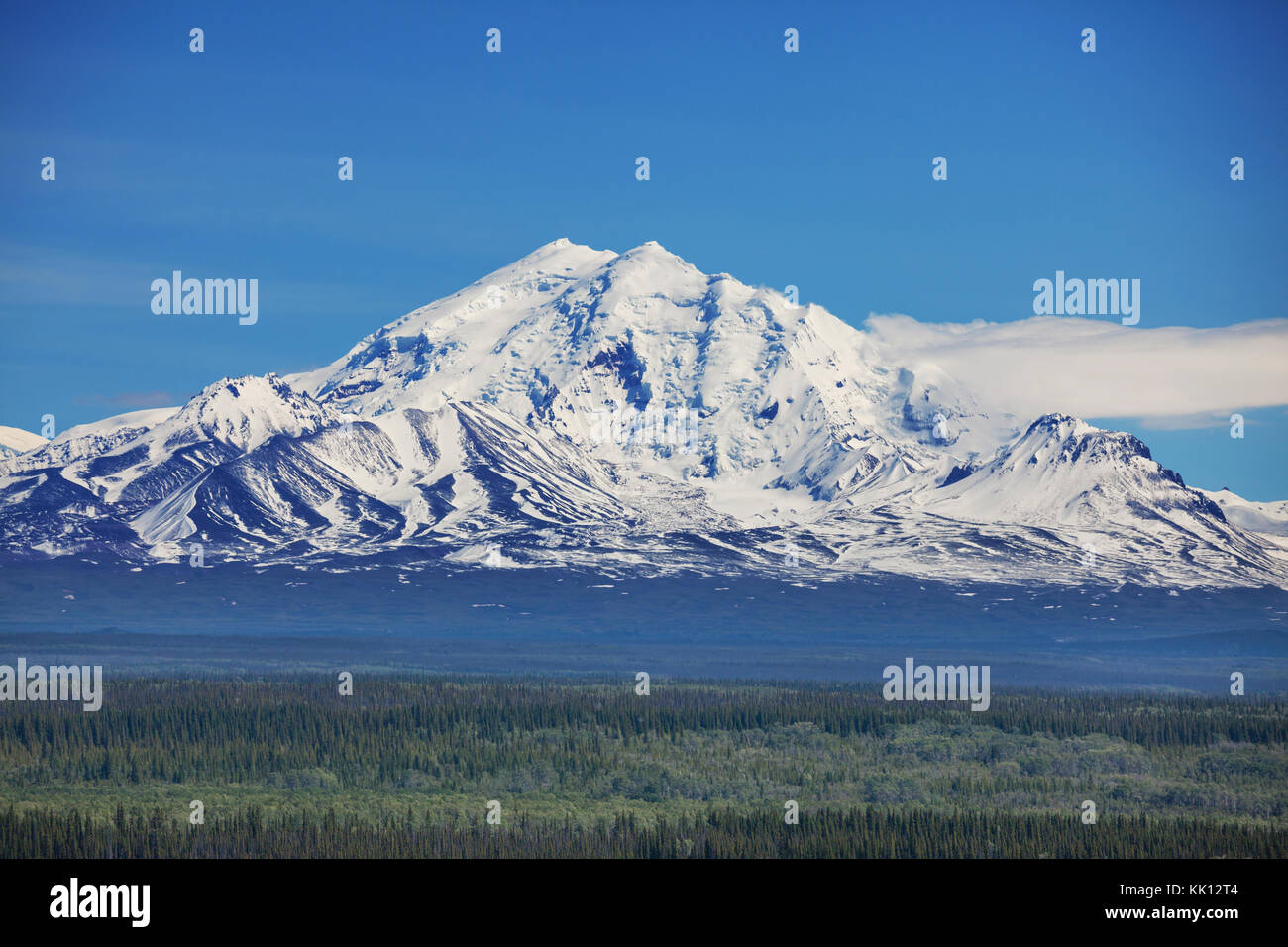 Berge in Wrangell - St. Elias National Park, Alaska Stockfoto