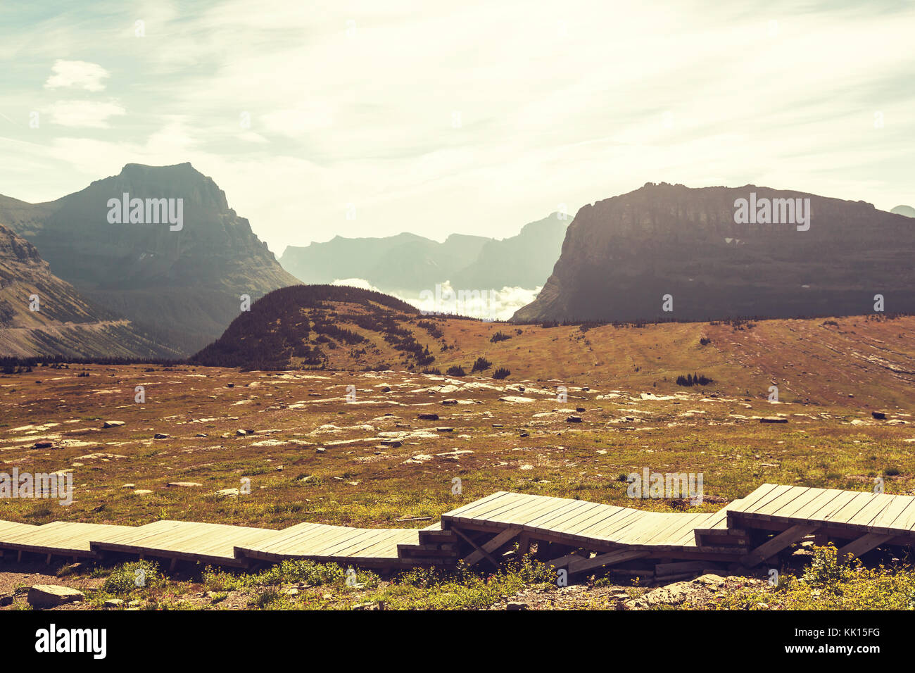 Logan Pass, Glacier National Park Stockfoto