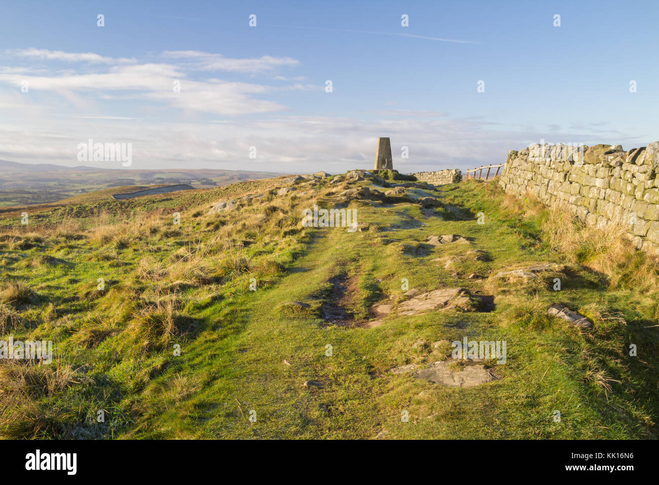 Hadrian's Wall an Winshields, Northumberland Stockfoto