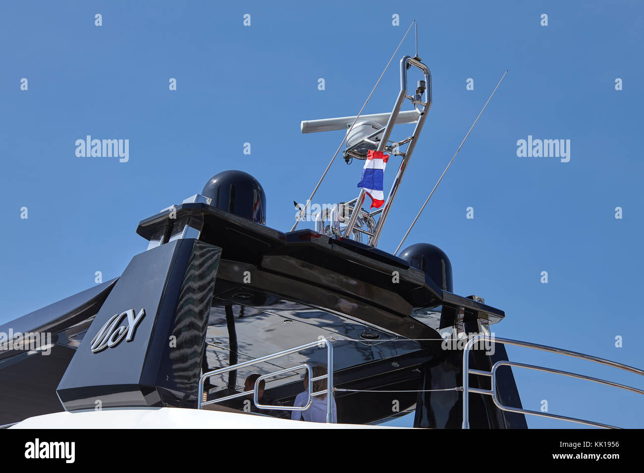 Boot radar Navigationssystem Stockfoto