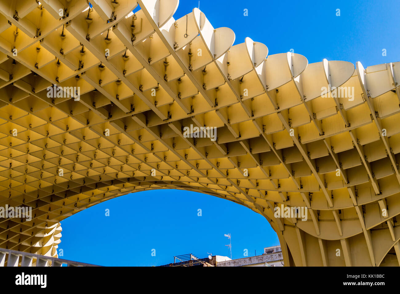 Metropol Parasol (Setas de Sevilla, Sevilla Pilze), hölzerne Skulptur von Jürgen Mayer, 2011, Plaza de la Encarnación, Sevilla, Andalusien, Spanien Stockfoto