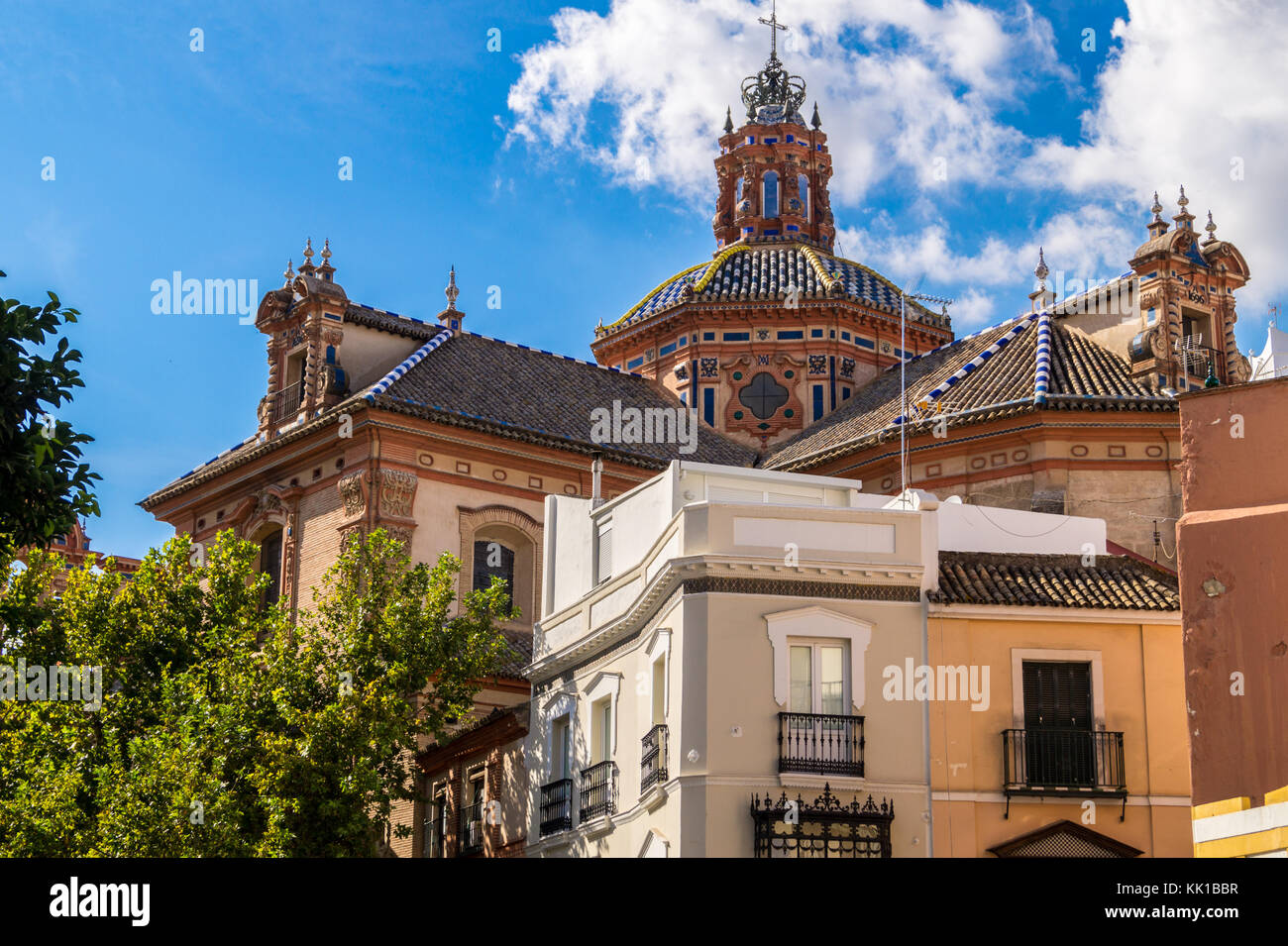 Barocke Kirche von St. Maria Magdalena, 1691-1709, Sevilla, Andalusien, Spanien Stockfoto