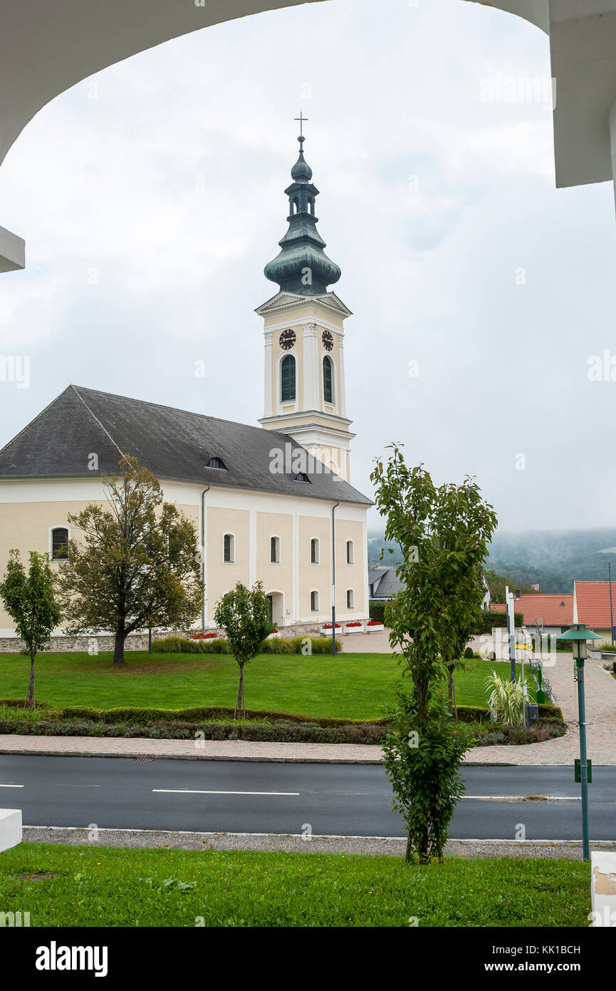 Kirche in Stadtschlaining, Bezirk Oberwart, Burgenland, Österreich, Europa Stockfoto