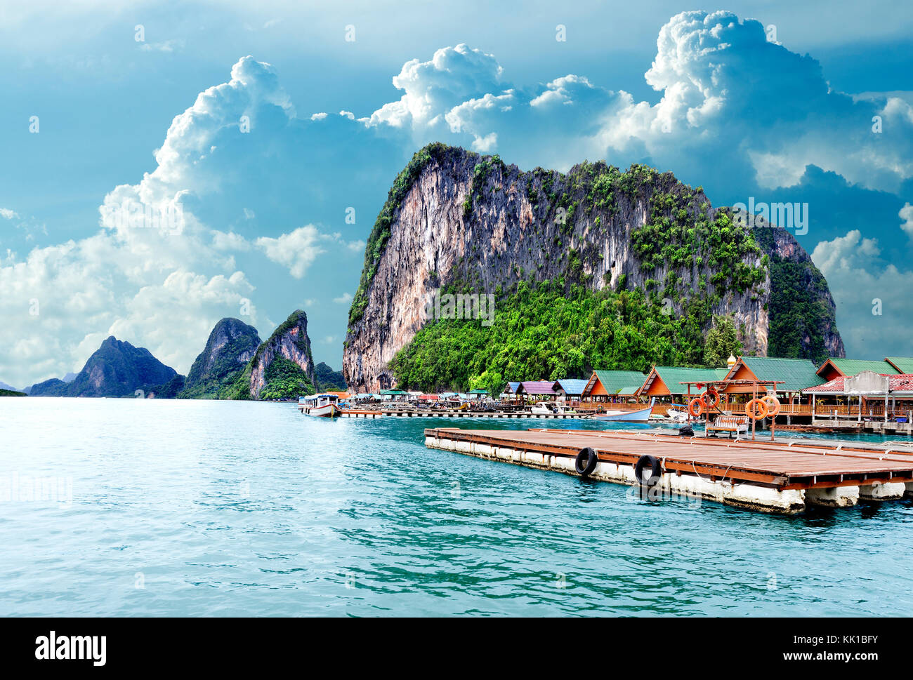 Insel Landschaft. Seascape Beach Phuket in Thailand. Stockfoto