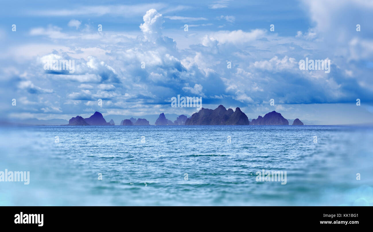 Insel Landschaft. Seascape Beach Phuket in Thailand. Stockfoto