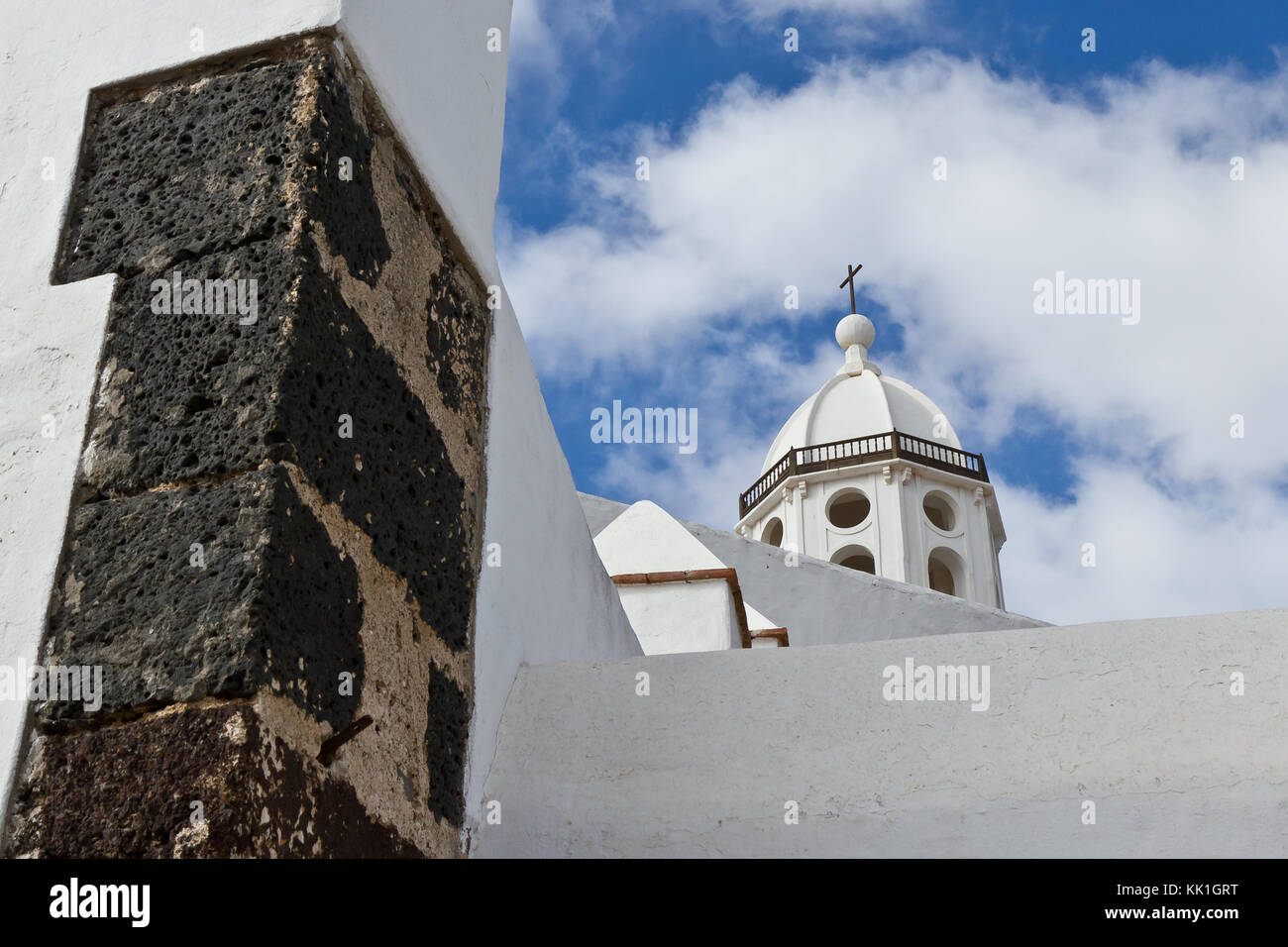 Kirche in Villa de Teguise, Lanzarote, Spanien Stockfoto