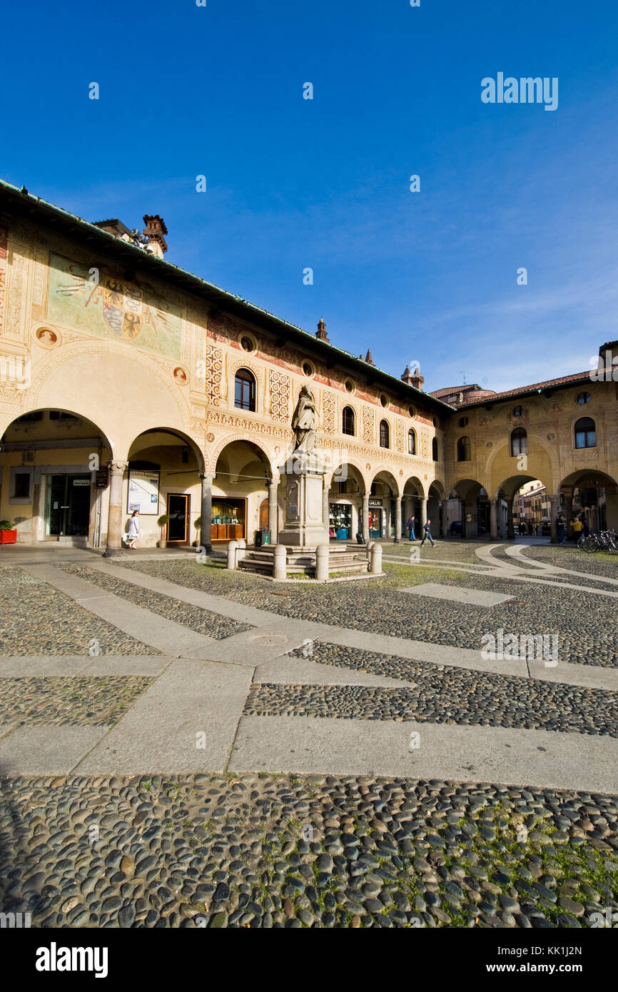 Piazza Ducale, Vigevano, Lombardei, Italien Stockfoto