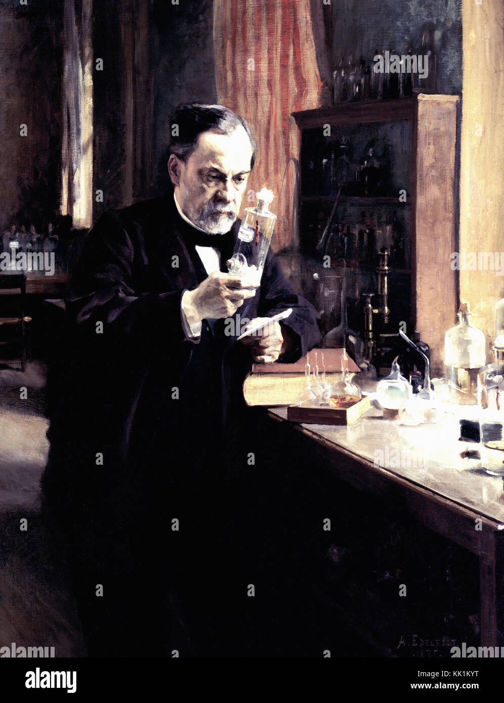 Albert Edelfelt - Louis Pasteur, französischer Chemiker und Biologe Stockfoto