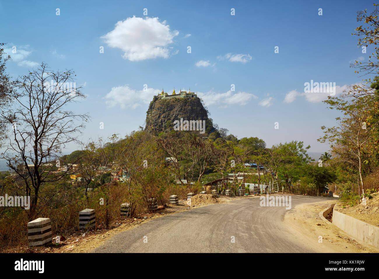 Taung Kalat, Mount Popa, Myanmar (Burma) Südostasien Stockfoto