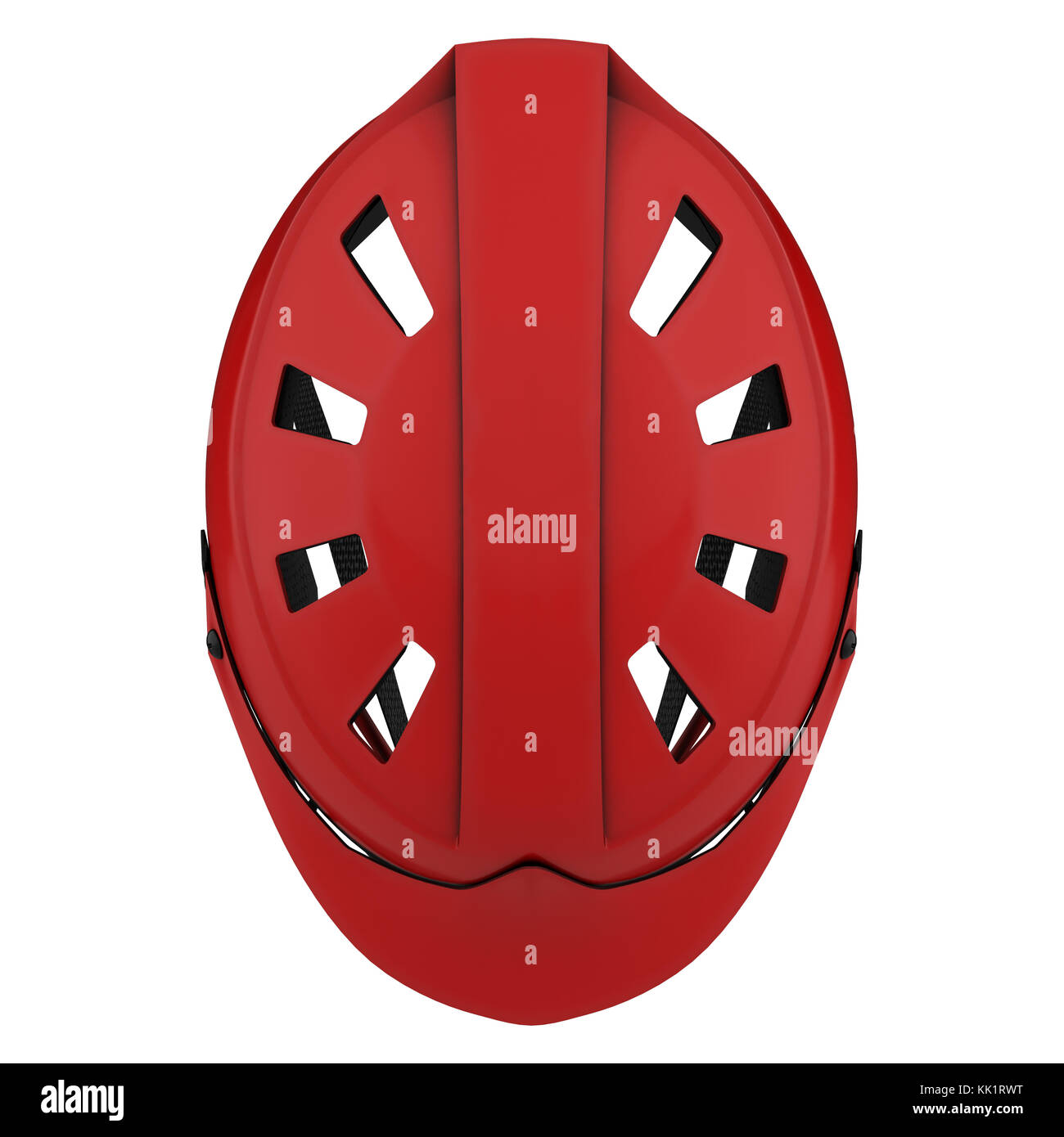 Klassische lacrosse Helm. Ansicht von oben. Stockfoto