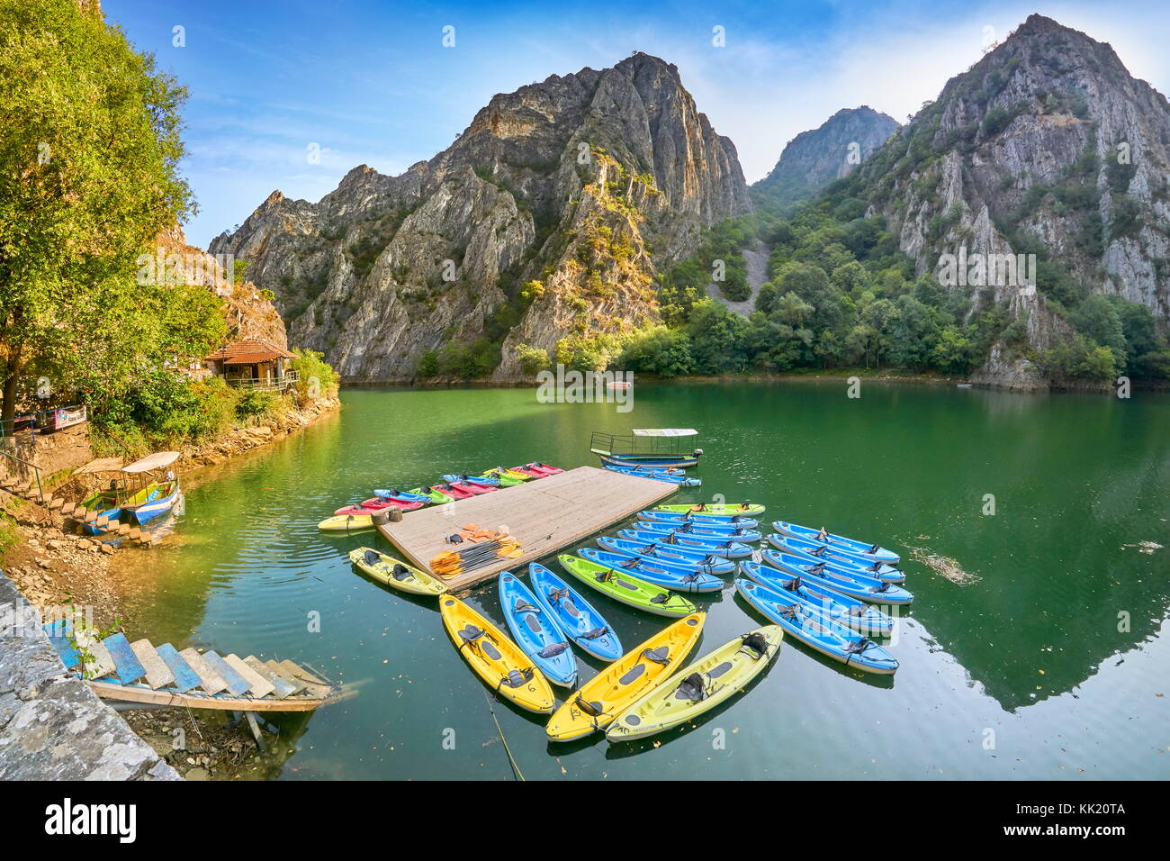Matka Canyon, Mazedonien Stockfoto