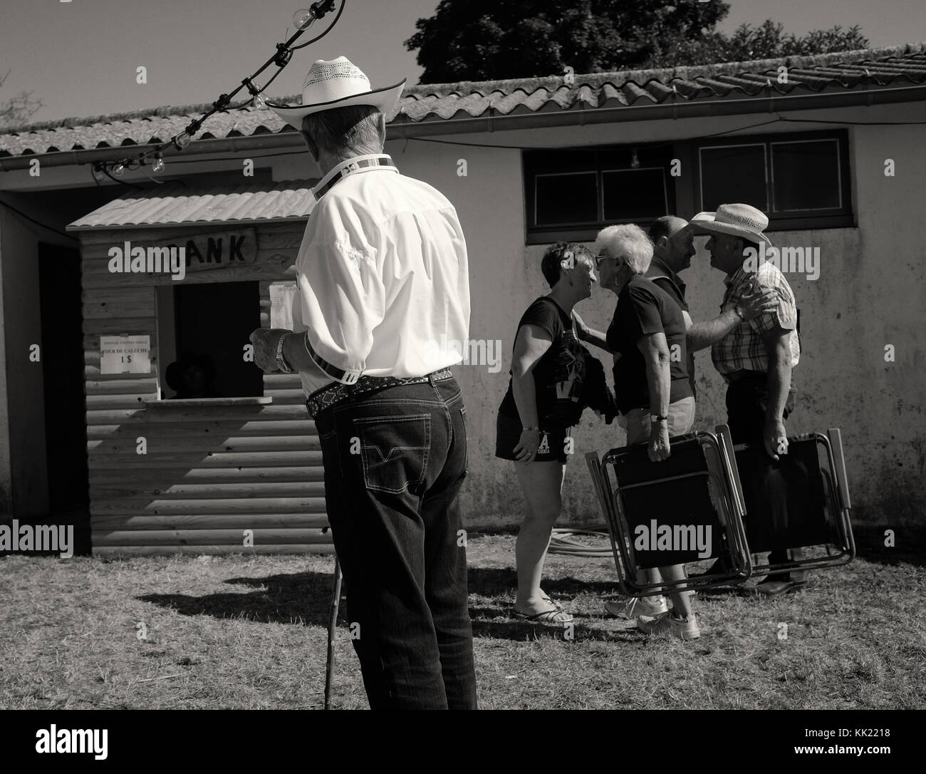 Wild West Show in der Charente Maritime Stockfoto