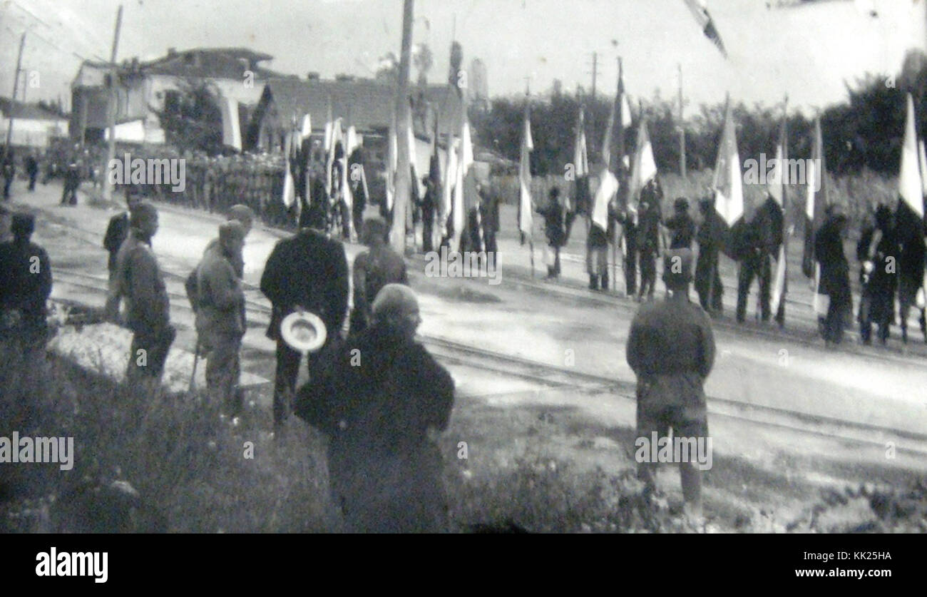 Stanicata vo Gradsko, 1927 Stockfoto