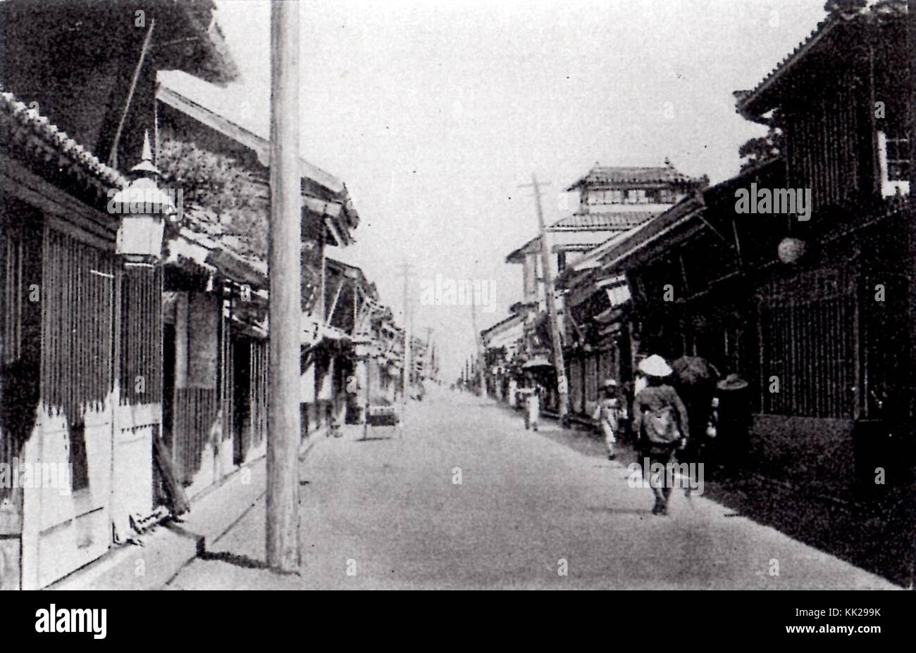 Kamitenma Straße in der späten Meiji ära Stockfoto