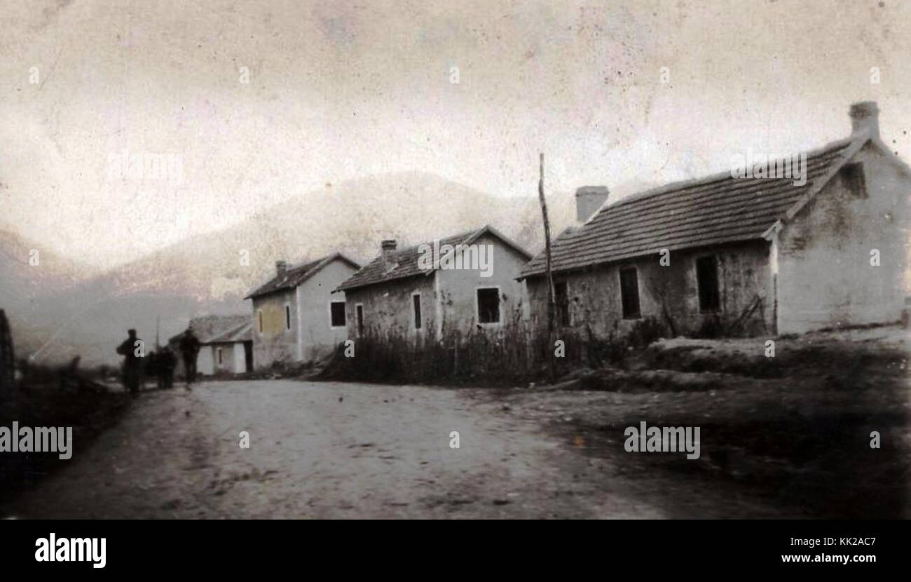 Demir Kapija vo 1931 Stockfoto