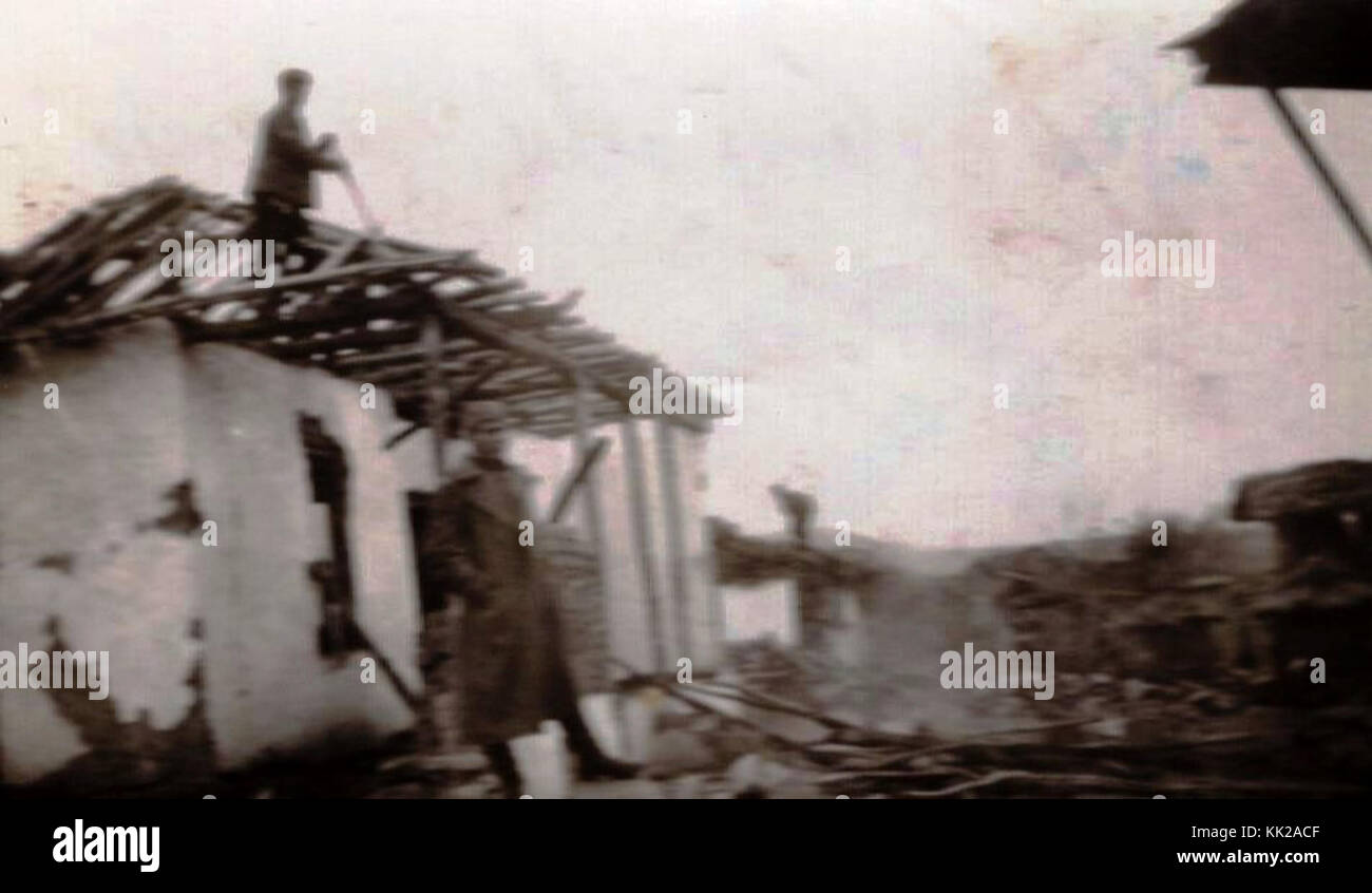 Demir Kapija, rekostrukcija na Kuka, 1931 Stockfoto