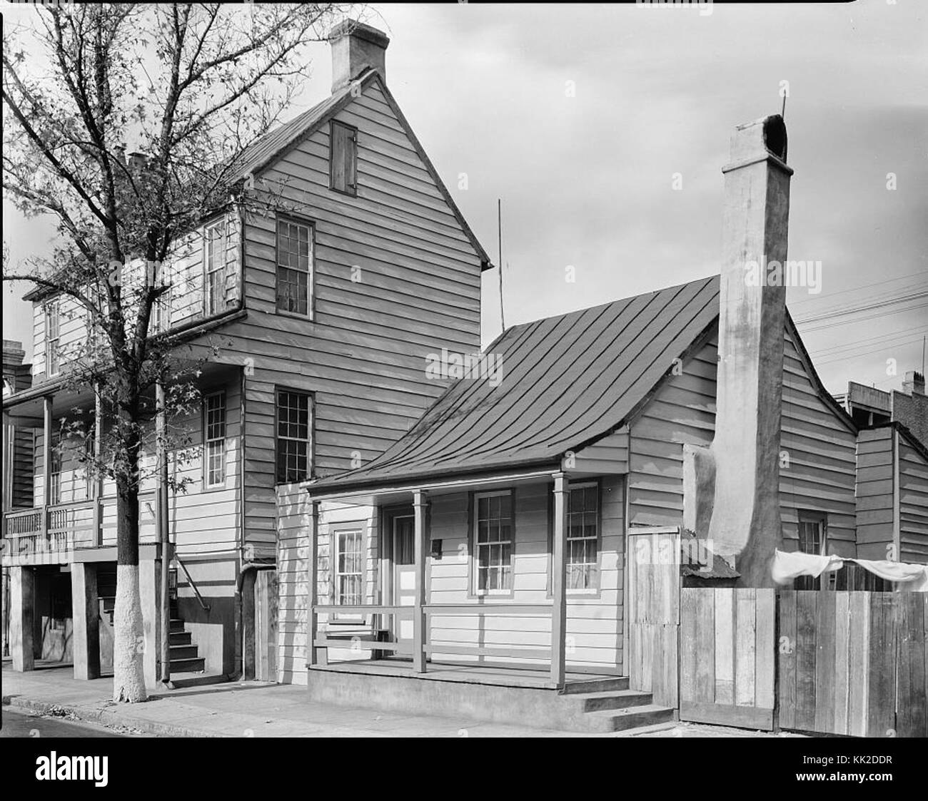 312 314 Hull Street, West, Savannah, Chatham County, Georgia Stockfoto