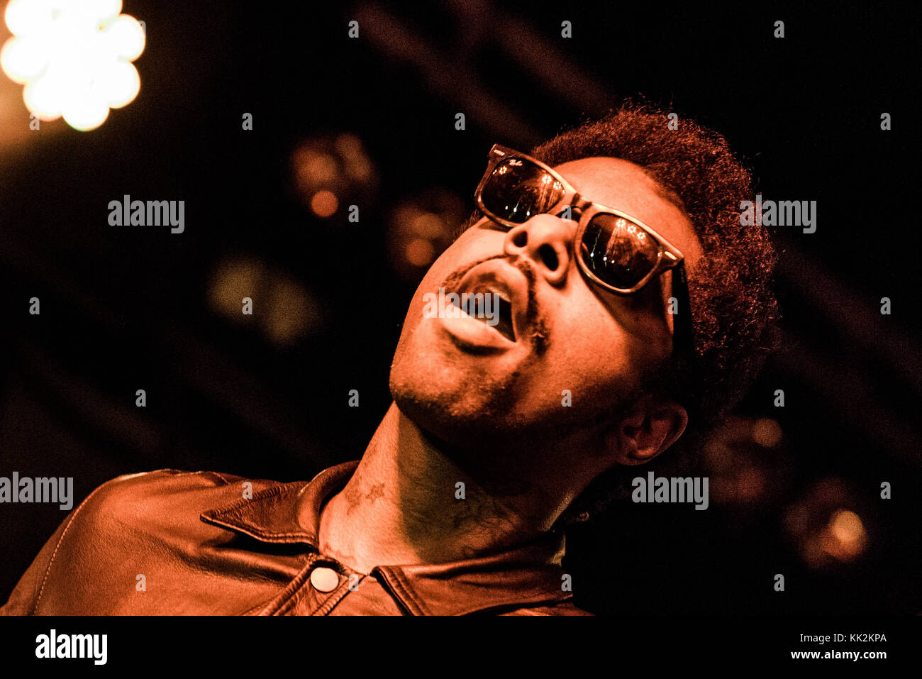 Mailand, Italien. 26. November 2017. Amerikanische Sänger Curtis Harding führt bei Circolo Magnolia. Quelle: Simone Brambilla / alamy Leben Nachrichten Stockfoto