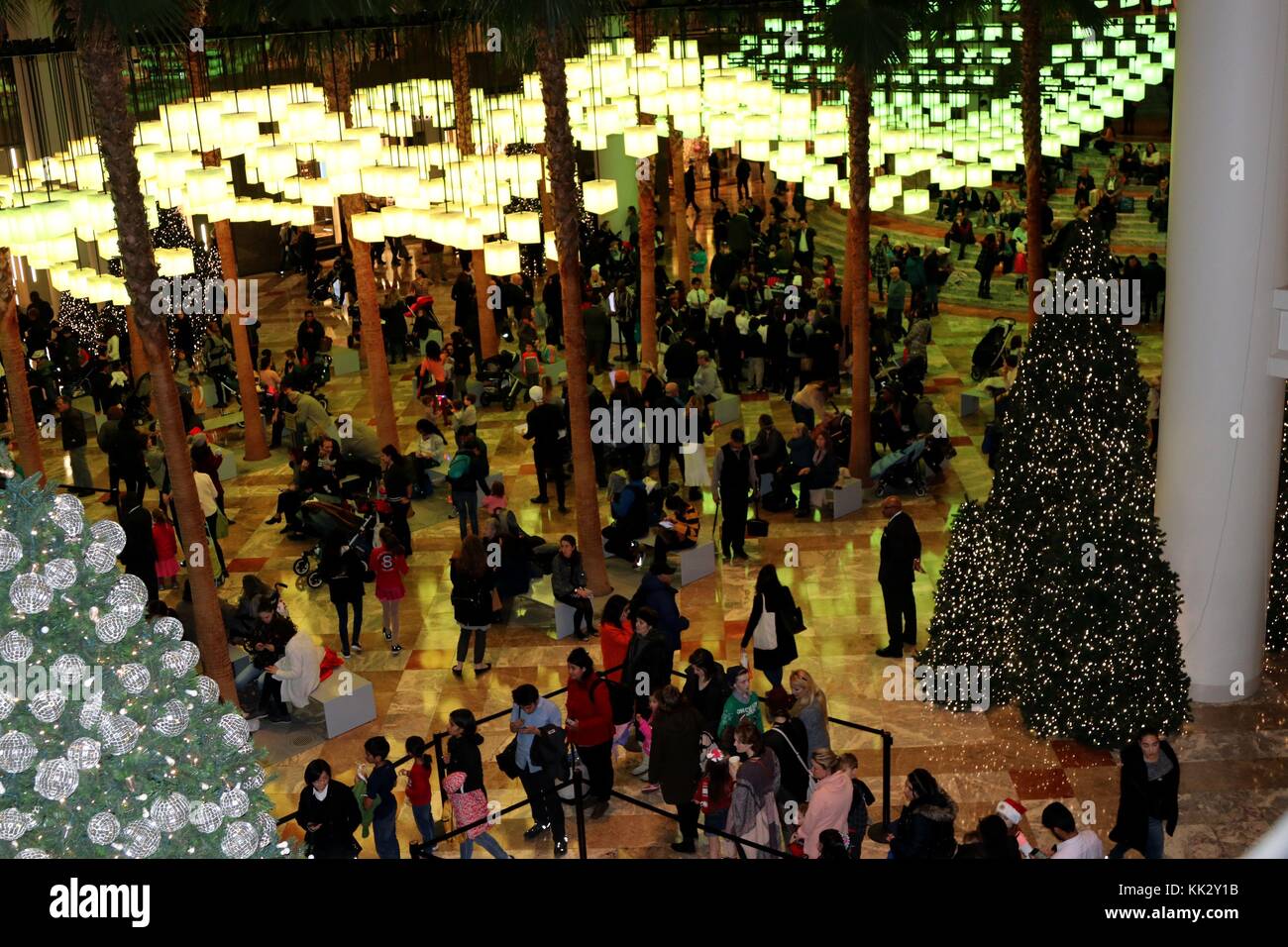 Urlaub Lichtinstallation in Brookfield, New York, USA Stockfoto